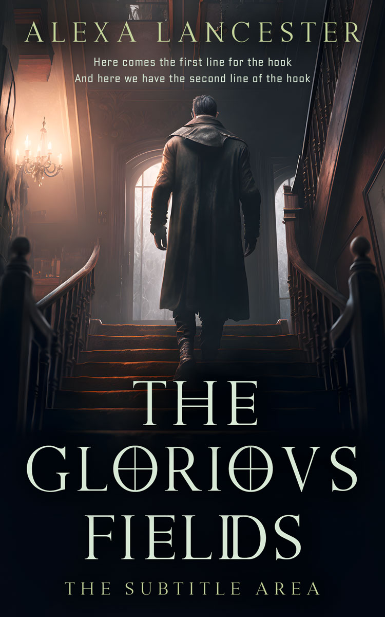 2D view of Premade Mystery & Thriller & Suspense Book Cover - Woodsmoke