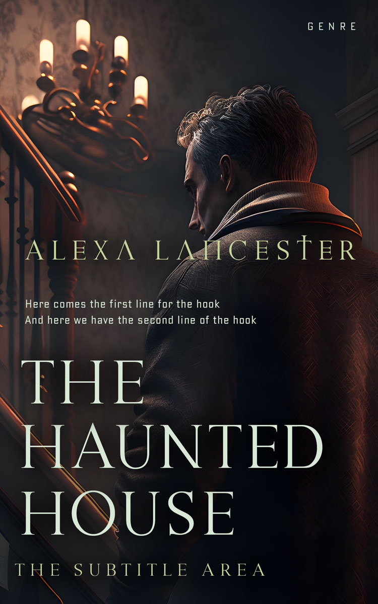 2D view of Premade Mystery & Thriller & Suspense Book Cover - Thunder