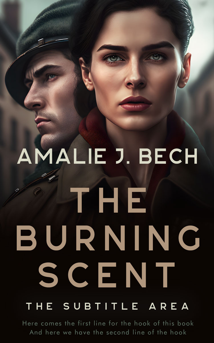 2D view of Quicksand #26745 - Premade Romance Book Cover