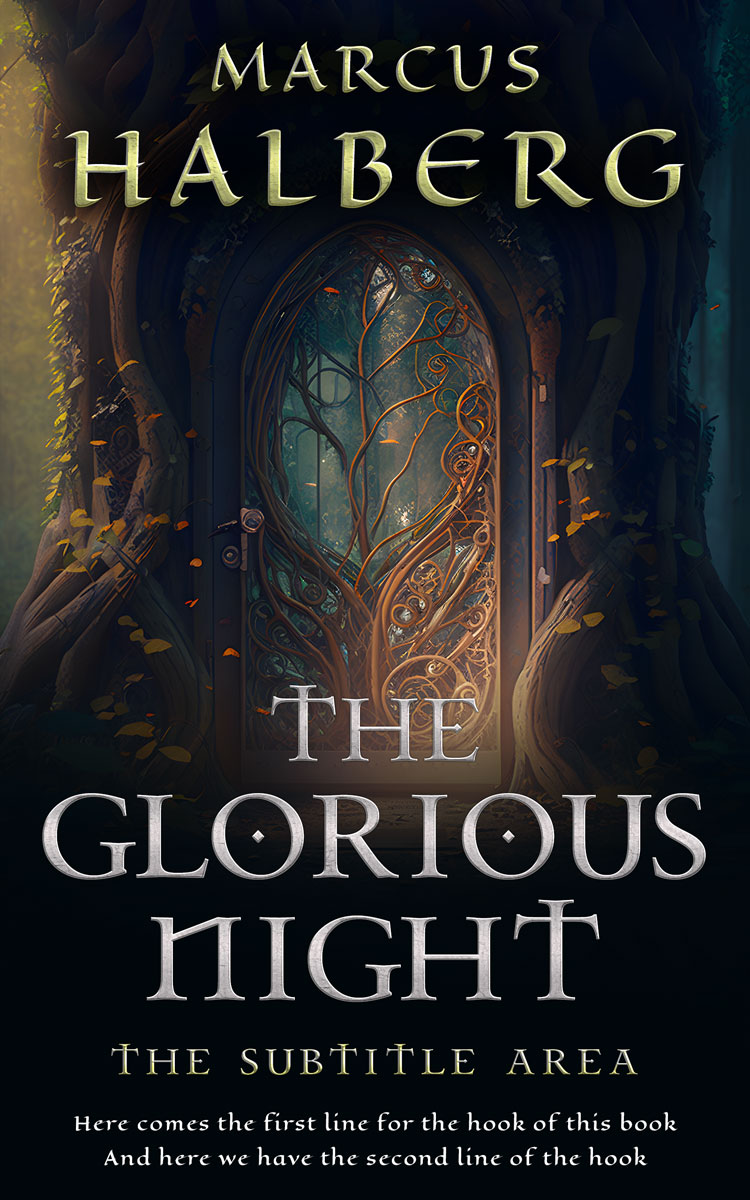 2D view of Premade Fantasy Book Cover - Woodsmoke