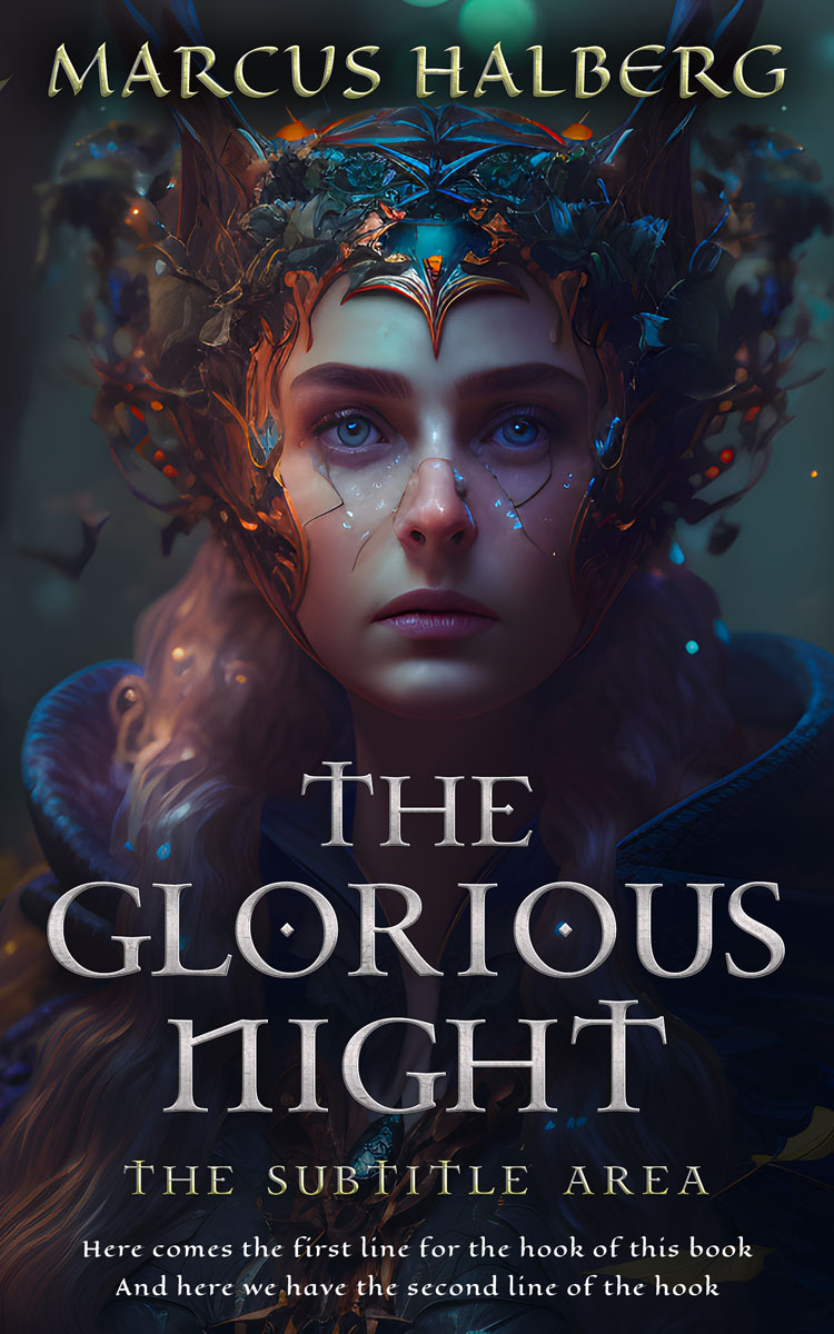 2D view of Premade Fantasy Book Cover - Charade