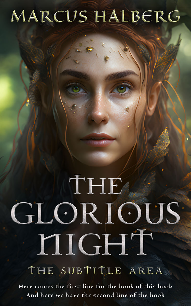 2D view of Premade Fantasy Book Cover - Zeus