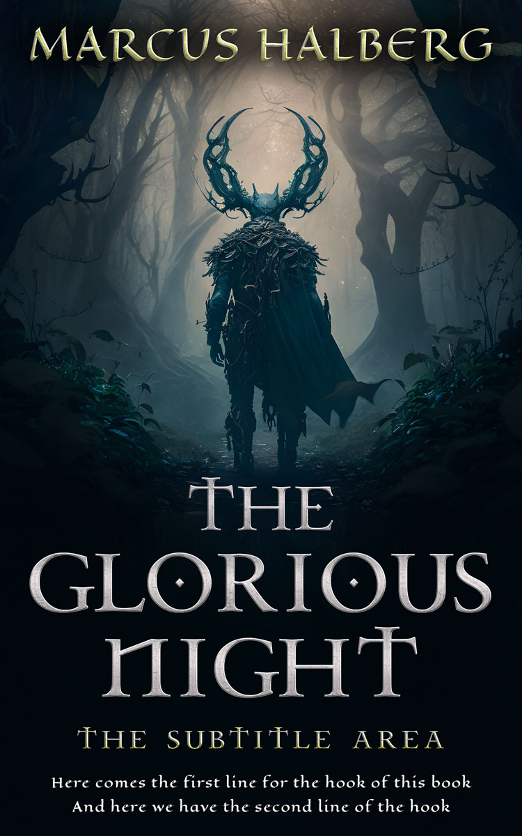 2D view of Premade Fantasy Book Cover - Aztec