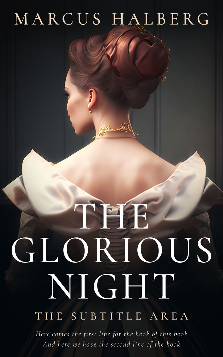 2D view of Premade Historical Book Cover - Cod Gray