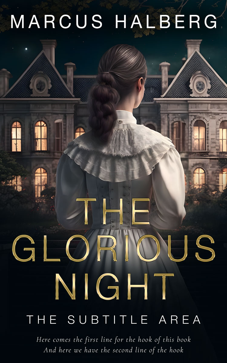 2D view of Premade Historical Book Cover - Woodsmoke