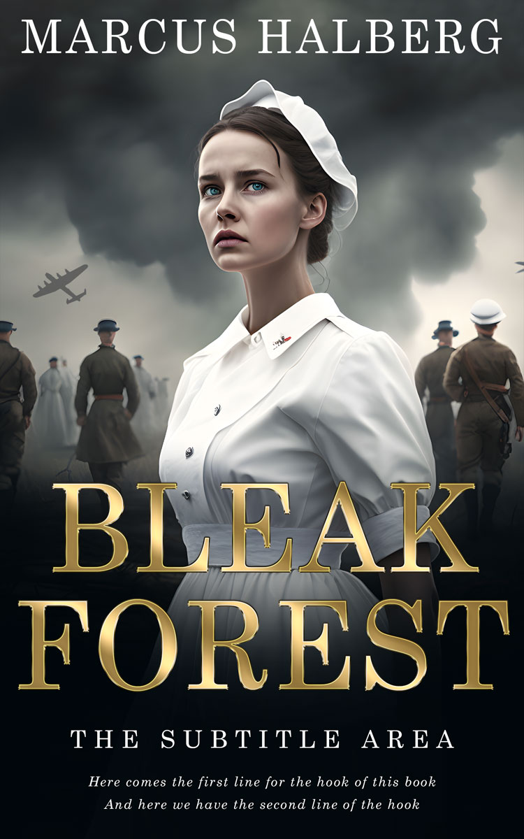 2D view of Premade Historical Book Cover - Shark