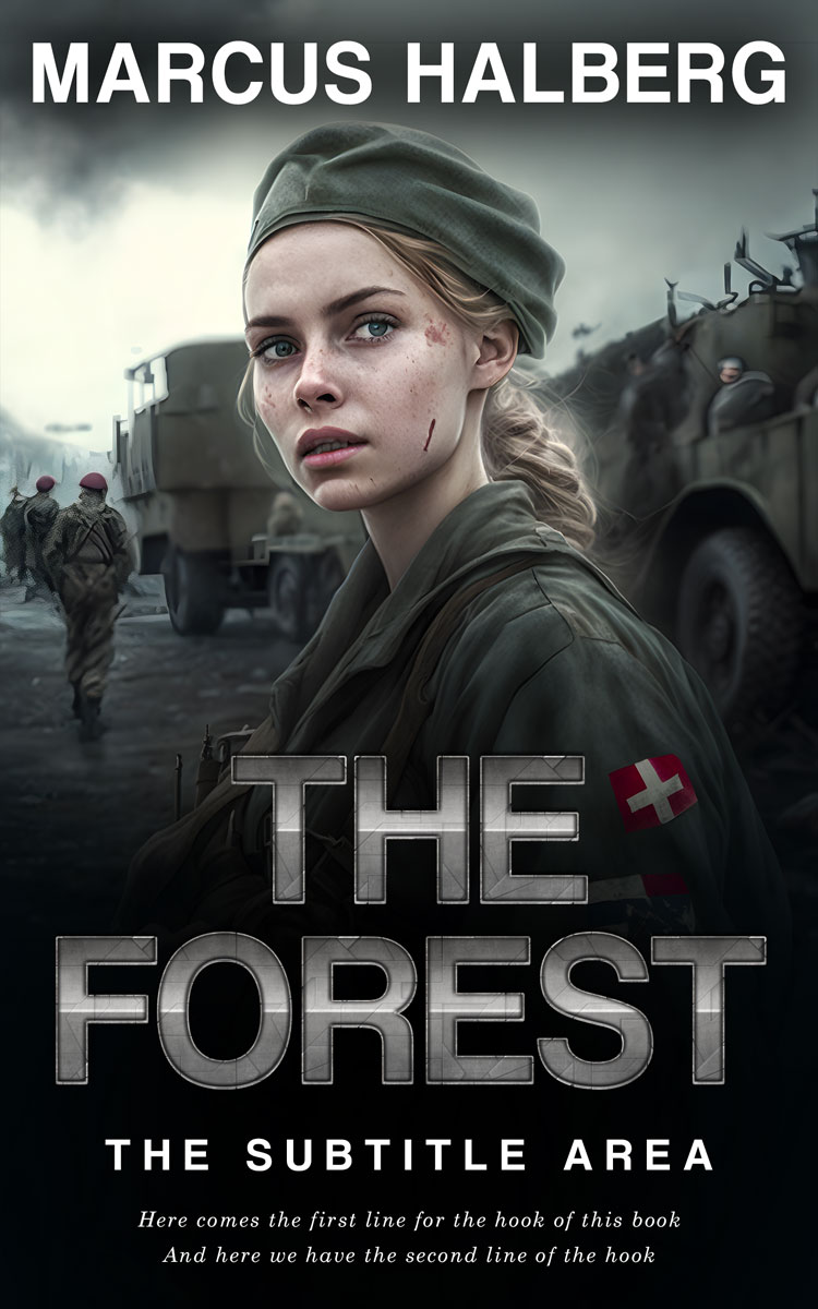 2D view of Premade Historical Book Cover - Shark