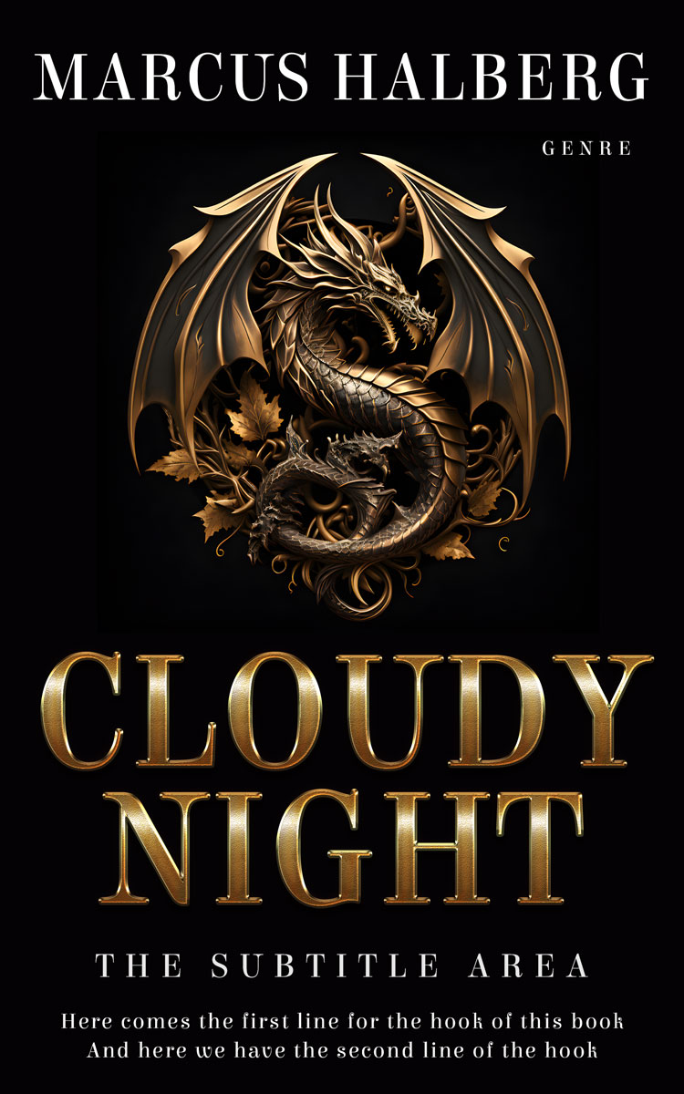 2D view of Premade Science Fiction Book Cover - Cod Gray