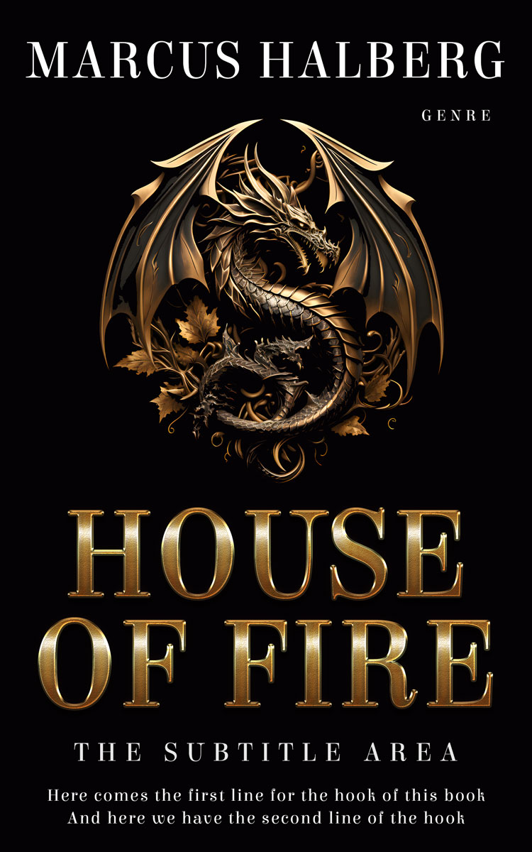 2D view of Premade Fantasy Book Cover - Rangoon Green