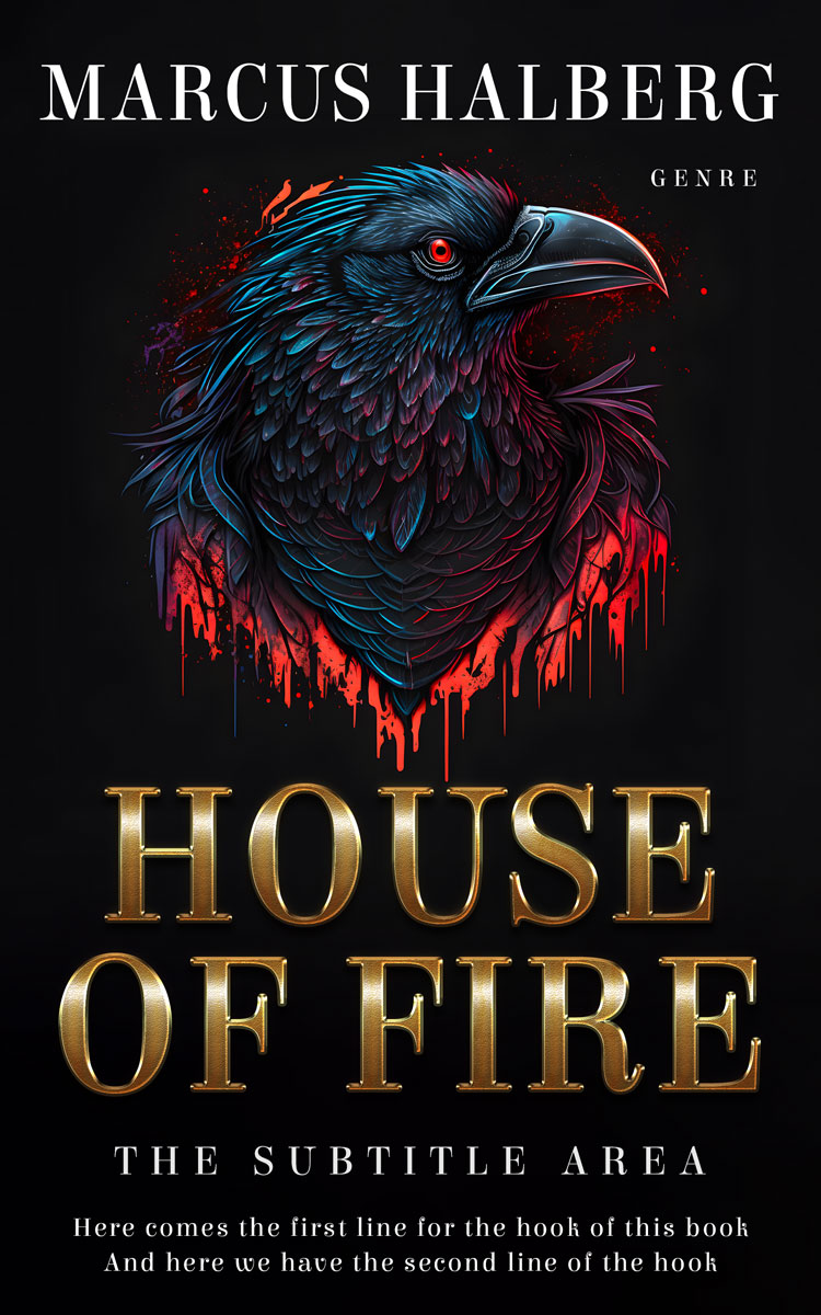 2D view of Premade Fantasy Book Cover - Woodsmoke