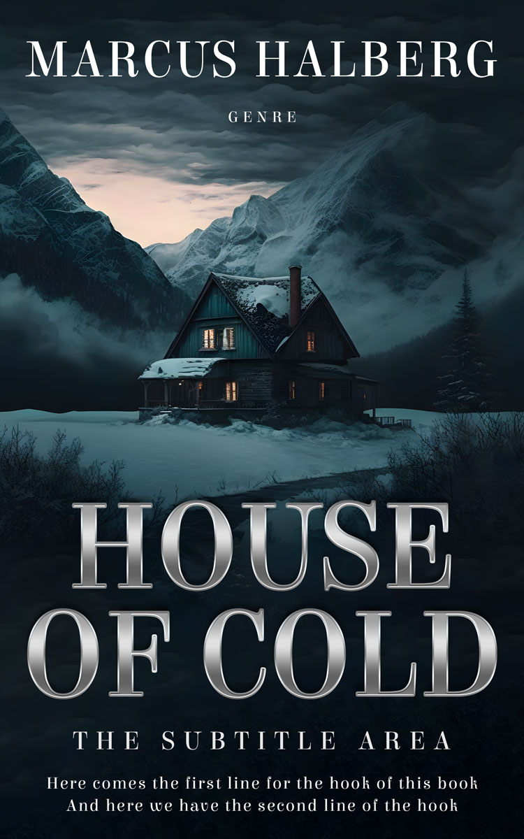 2D view of Premade Mystery & Thriller & Suspense Book Cover - Mirage