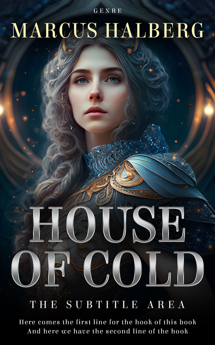 2D view of Premade Science Fiction Book Cover - Bunker