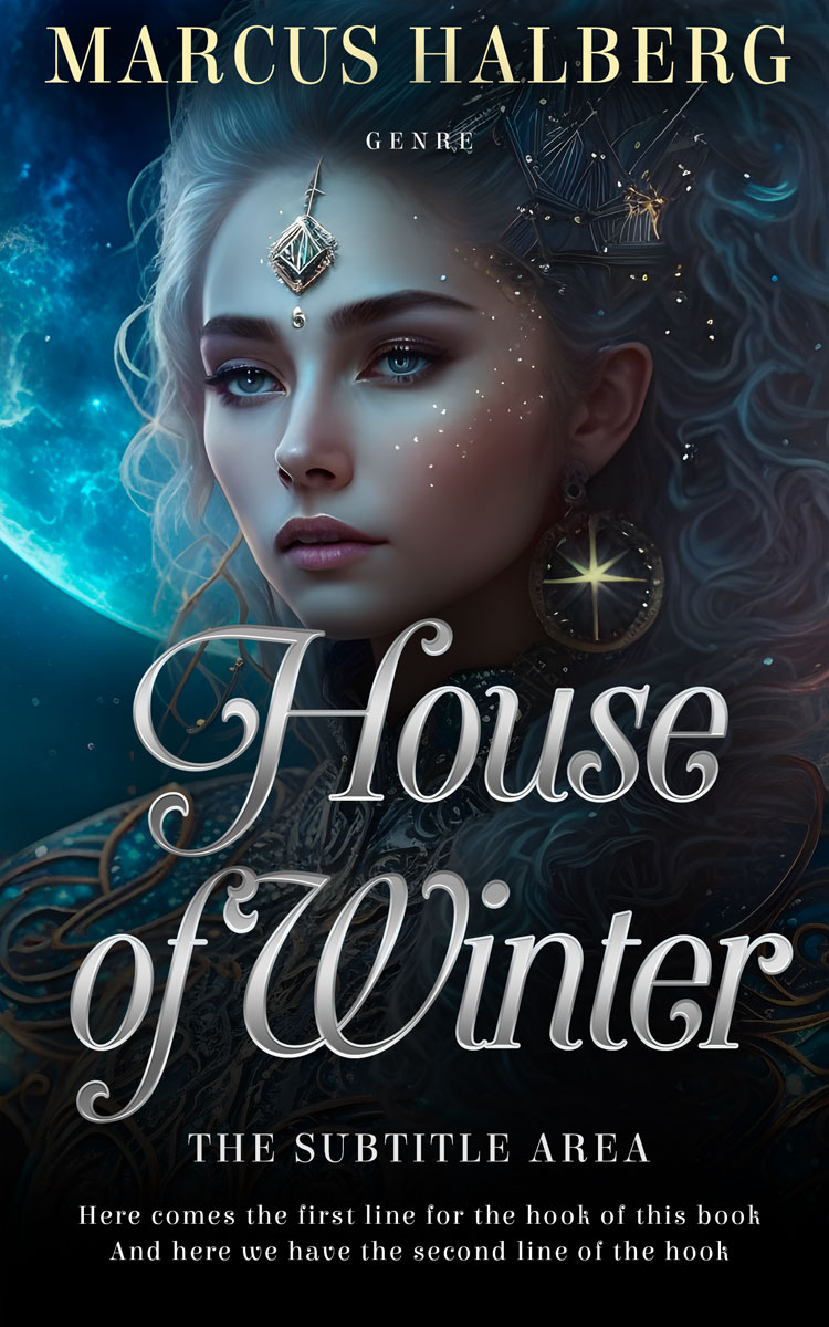 2D view of Premade Science Fiction Book Cover - Mirage