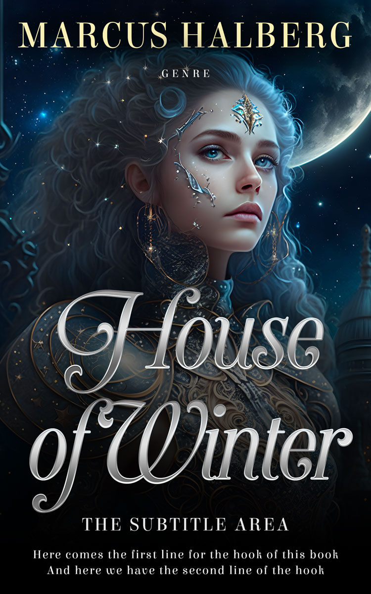 2D view of Premade Science Fiction Book Cover - Mirage