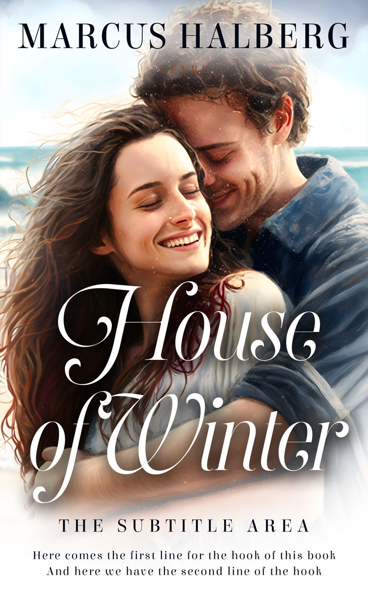 2D view of Premade Romance Book Cover - Sisal