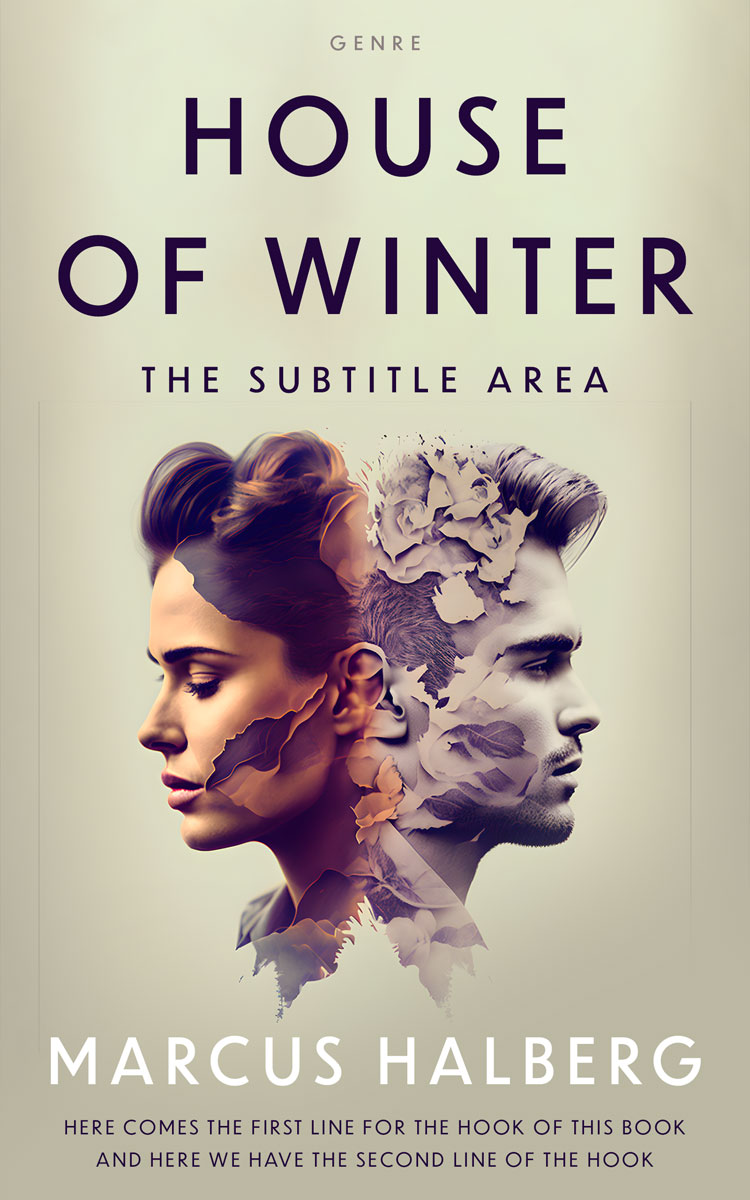 2D view of Premade Romance Book Cover - Sisal