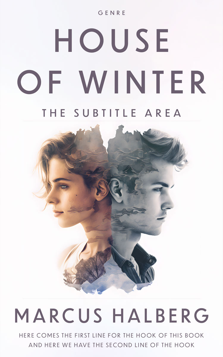 2D view of Premade Teen & Young Adult Book Cover - Scarpa Flow