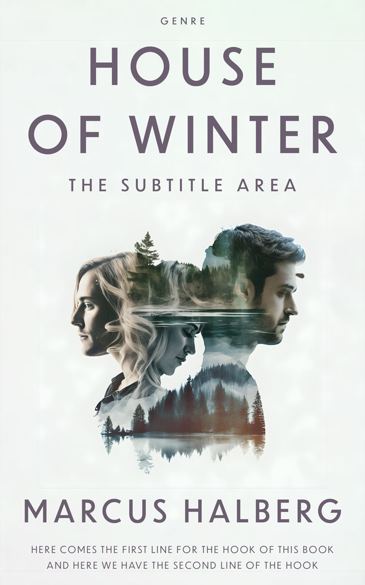 2D view of Premade Romance Book Cover - Gray Nurse