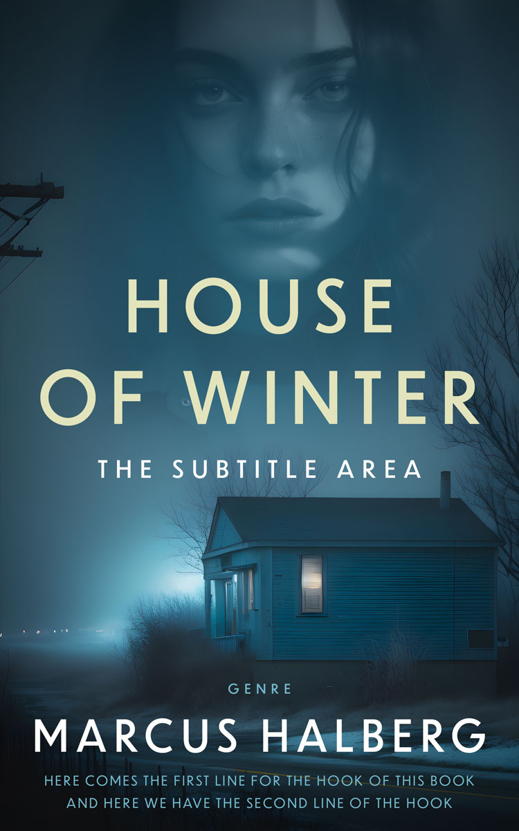 2D view of Premade Mystery & Thriller & Suspense Book Cover - Blue Dianne