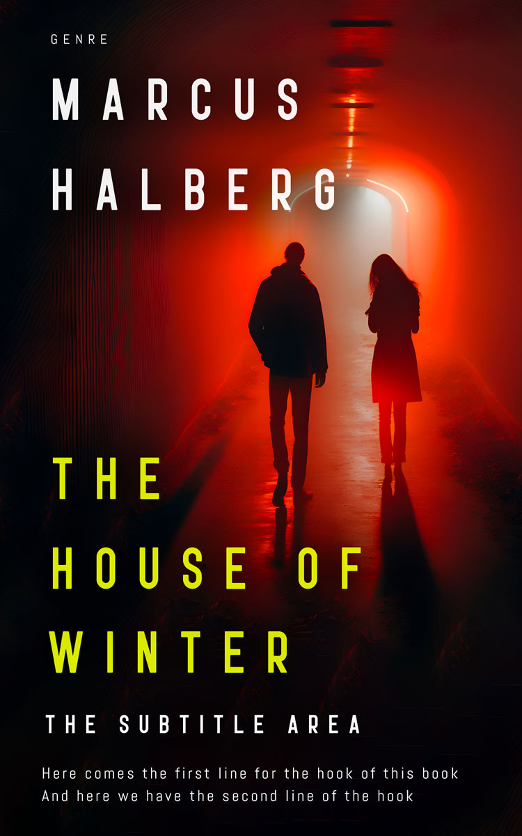 2D view of Premade Mystery & Thriller & Suspense Book Cover - Tuscany