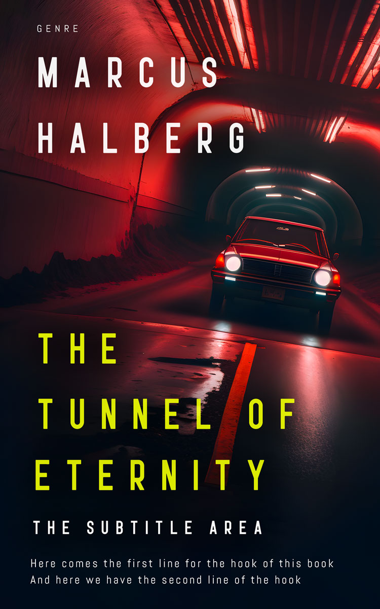 2D view of Premade Mystery & Thriller & Suspense Book Cover - Thunder