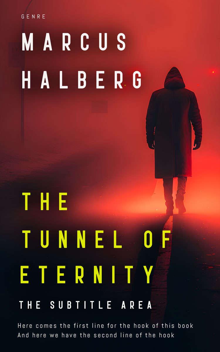 2D view of Premade Mystery & Thriller & Suspense Book Cover - Flame Pea