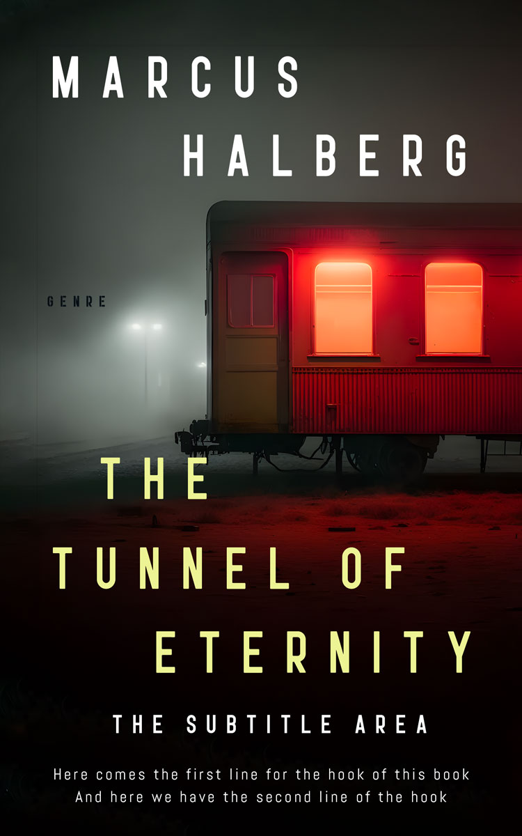 2D view of Premade Mystery & Thriller & Suspense Book Cover - Cocoa Brown