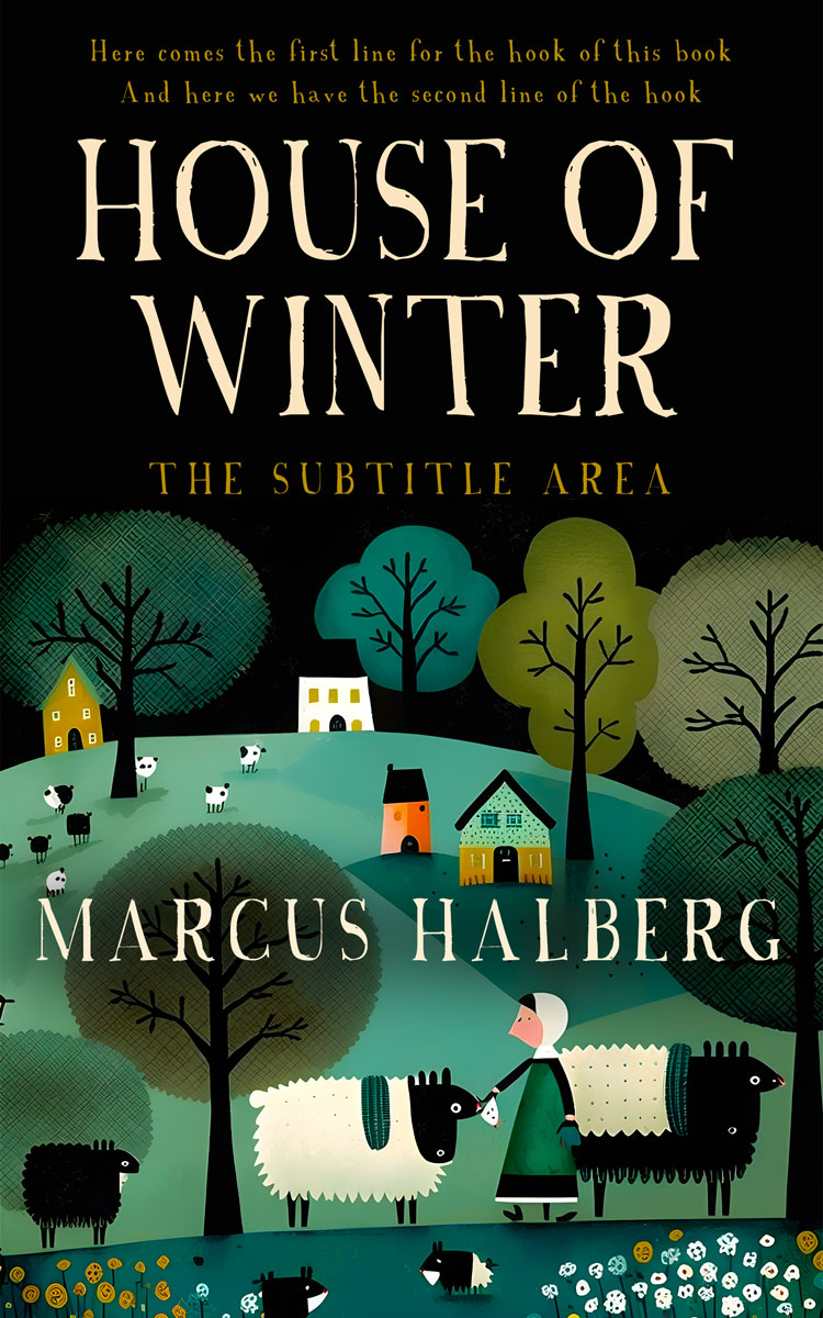 2D view of Premade Nature Book Cover - Sapling