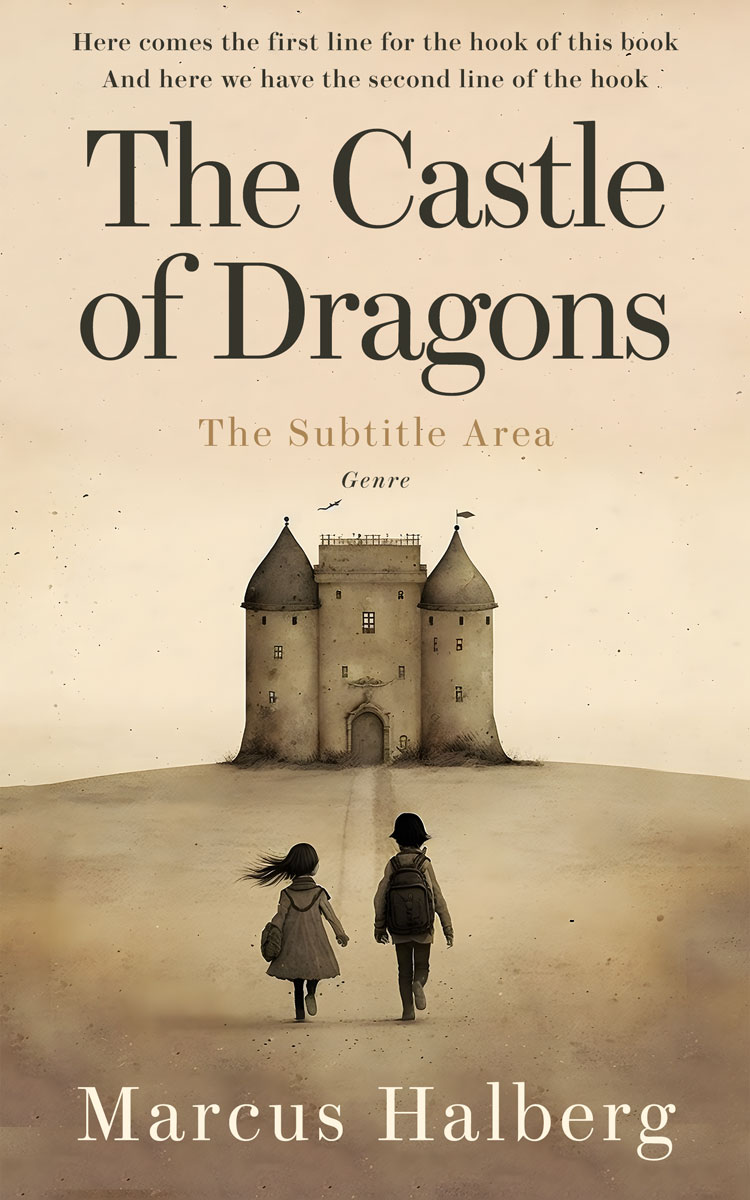 2D view of Premade Fantasy Book Cover - Raffia