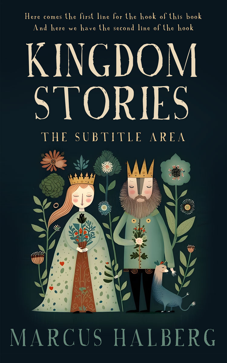 2D view of Premade Children's Book Cover - Aztec