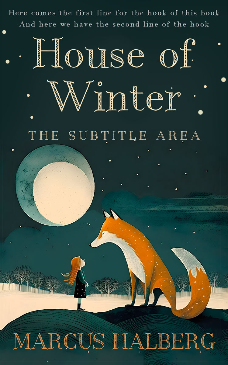 2D view of Premade Fantasy Book Cover - Gable Green