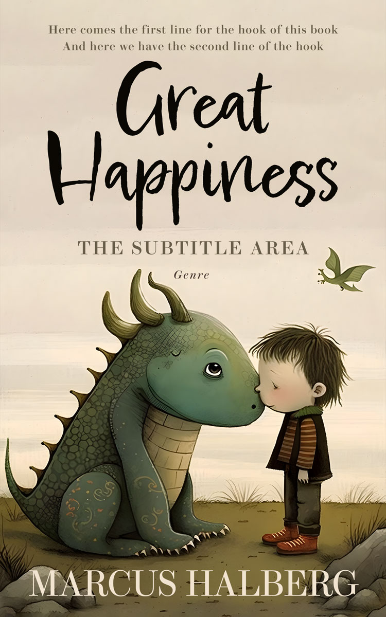 2D view of Premade Fantasy Book Cover - Birch