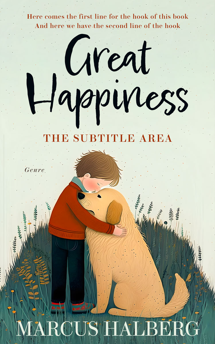 2D view of Premade Children's Book Cover - Plantation