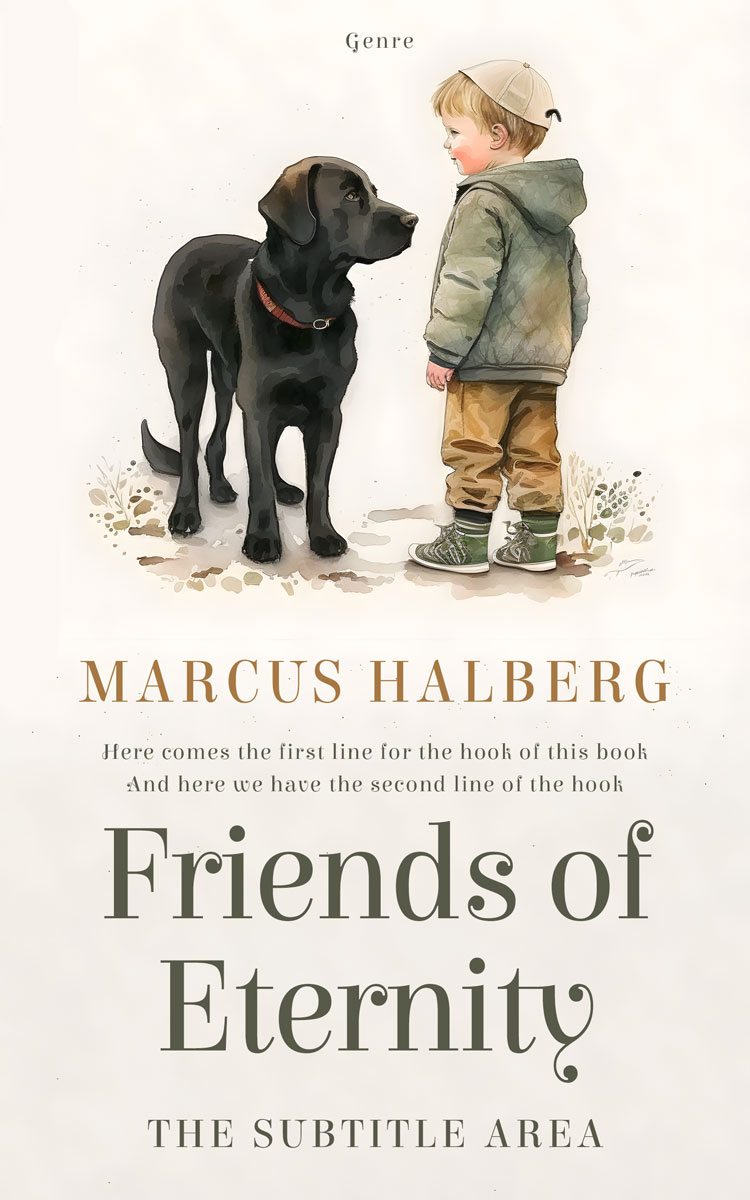 2D view of Premade Fantasy Book Cover - Spring Wood