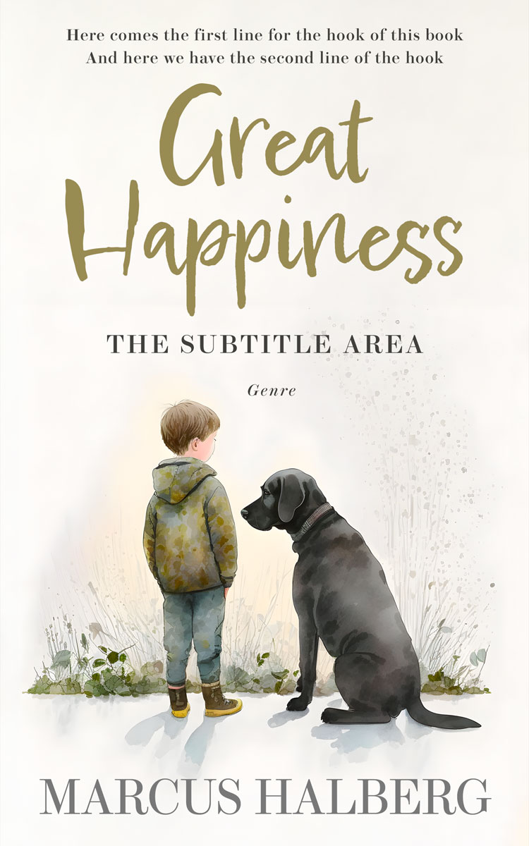 2D view of Premade Fantasy Book Cover - Spring Wood