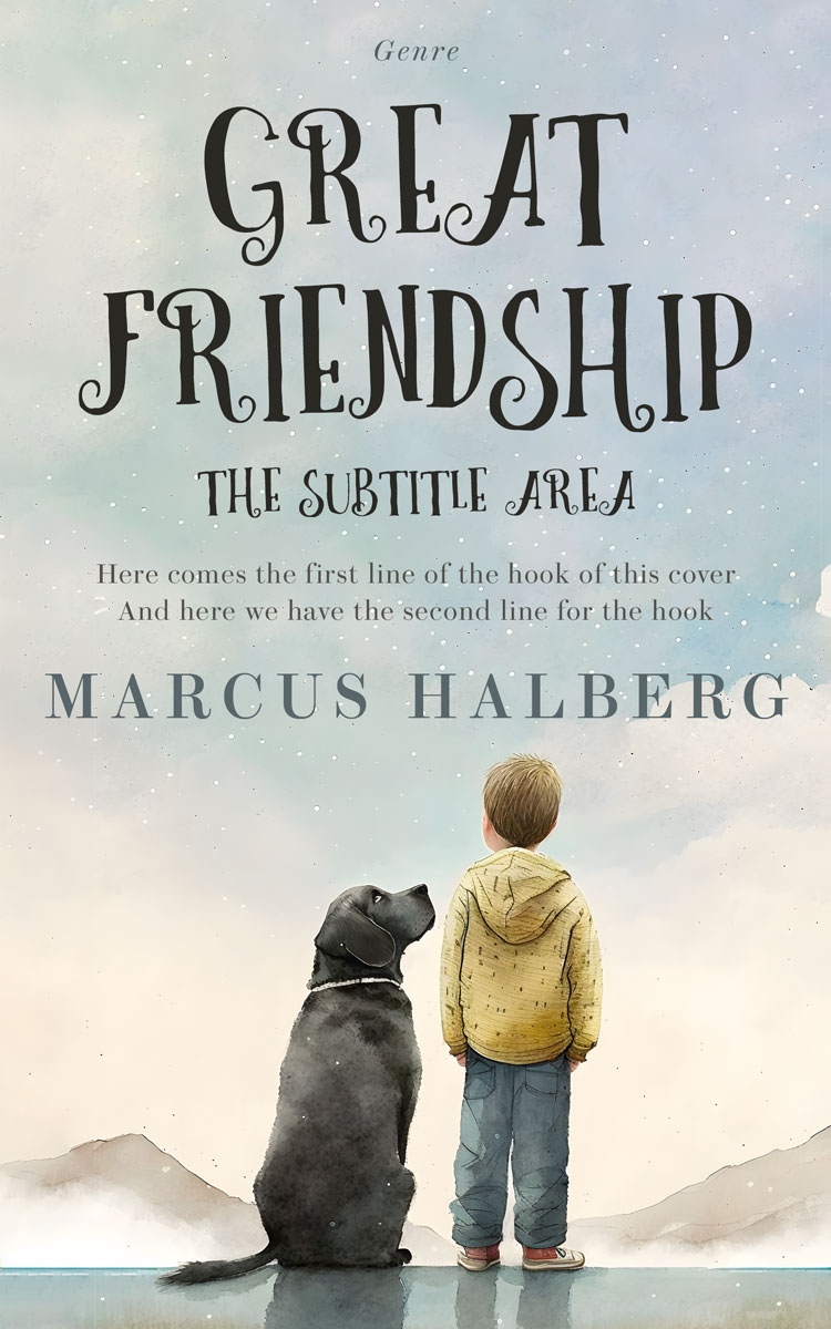 2D view of Premade Children's Book Cover - Celeste