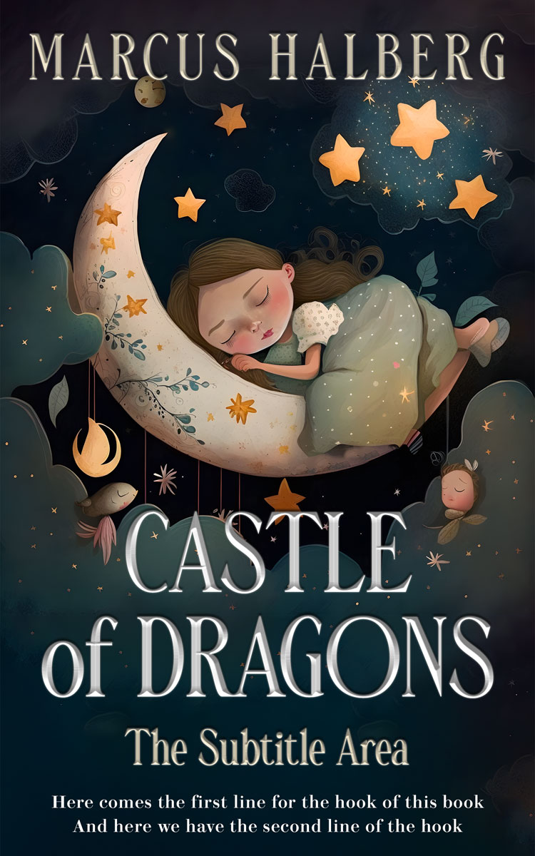 2D view of Premade Children's Book Cover - Mirage