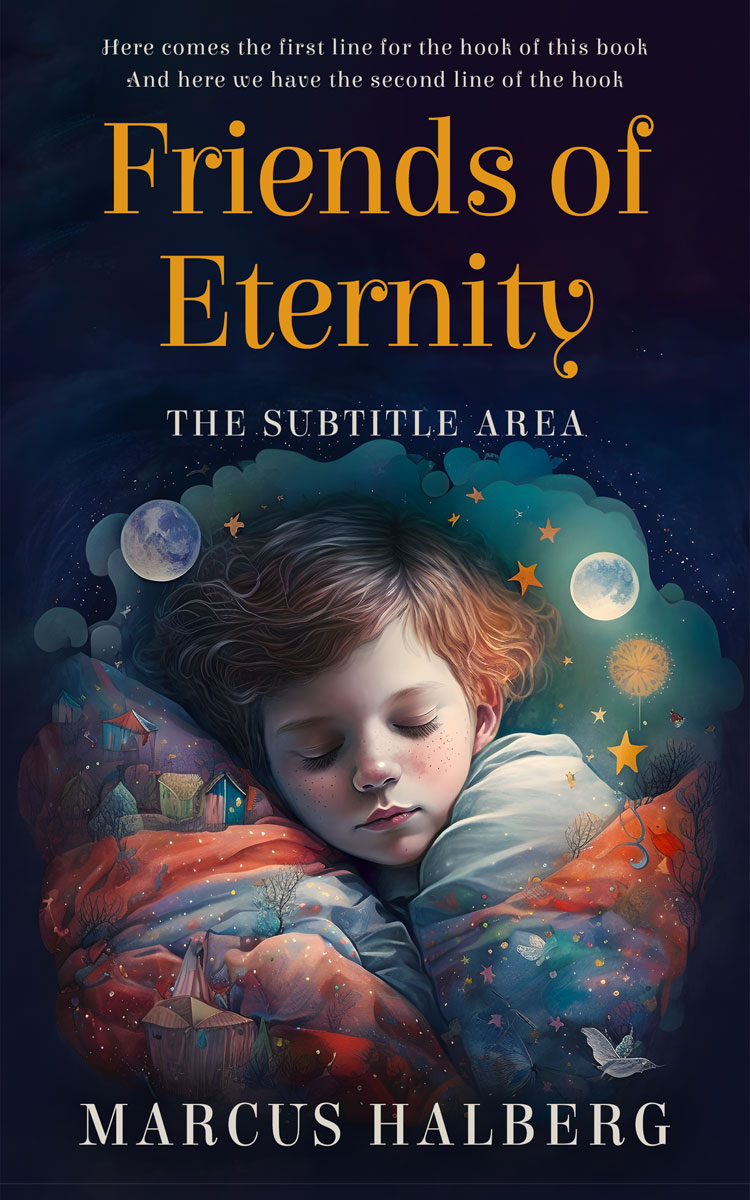 2D view of Premade Children's Book Cover - Mirage