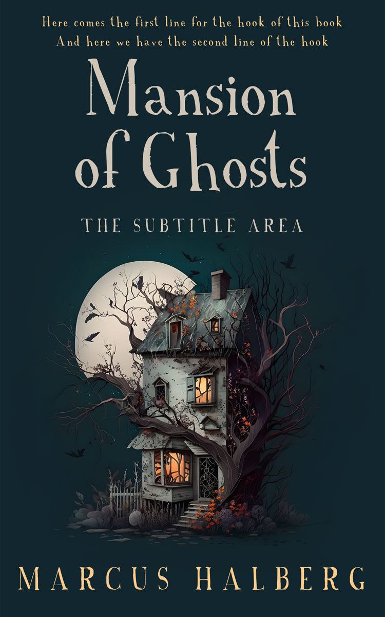 2D view of Premade Horror Book Cover - Mirage