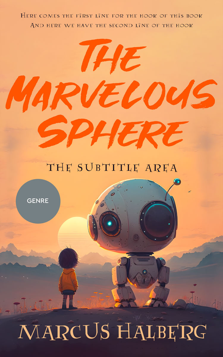 2D view of Premade Science Fiction Book Cover - Gravel