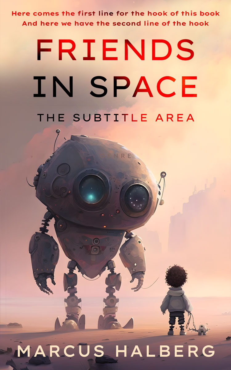 2D view of Premade Science Fiction Book Cover - Matterhorn