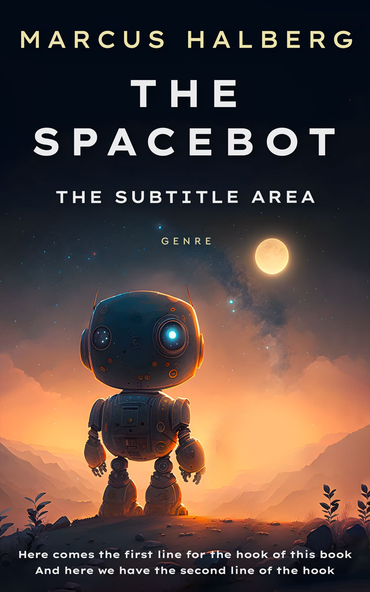 2D view of Premade Science Fiction Book Cover - Tumbleweed