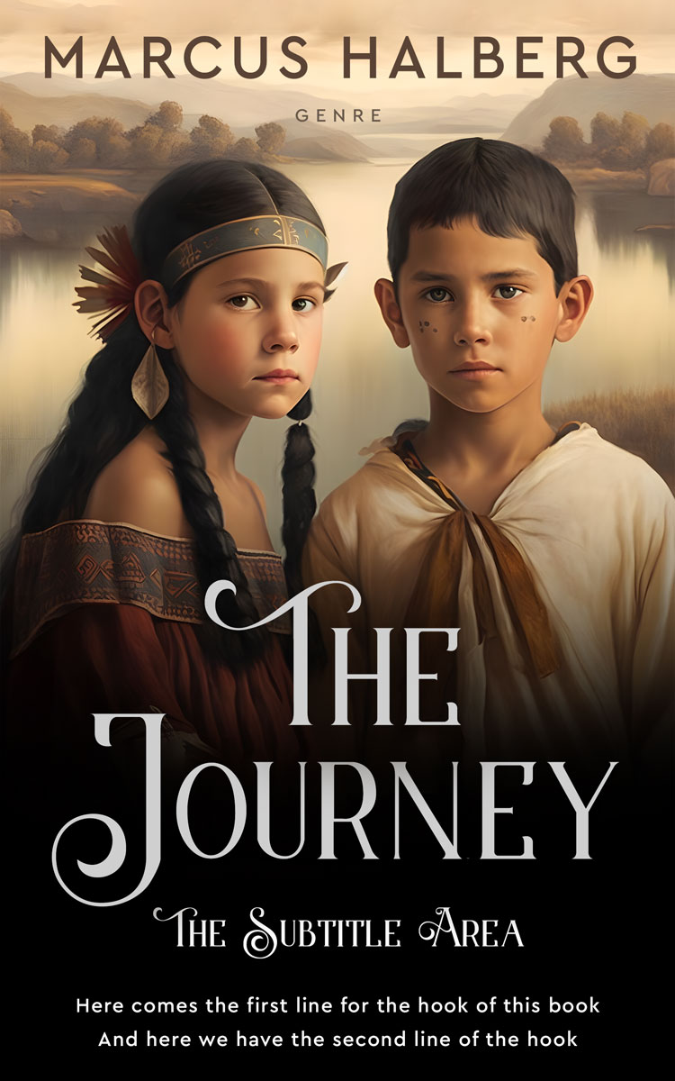 2D view of Premade Historical Book Cover - Cameo