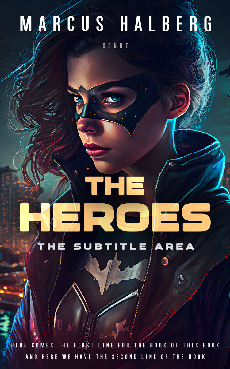 2D view of Premade Teen & Young Adult Book Cover - Steel Gray