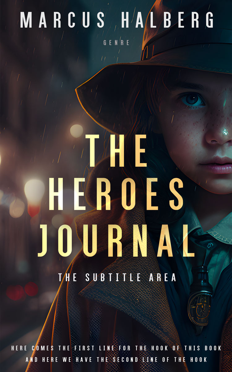 2D view of Premade Fantasy Book Cover - Shark