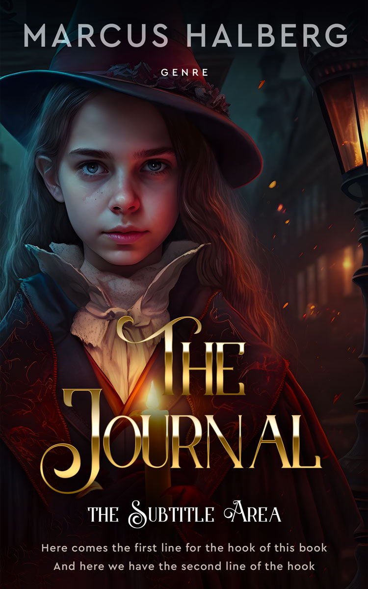 2D view of Premade Children's Book Cover - Gondola