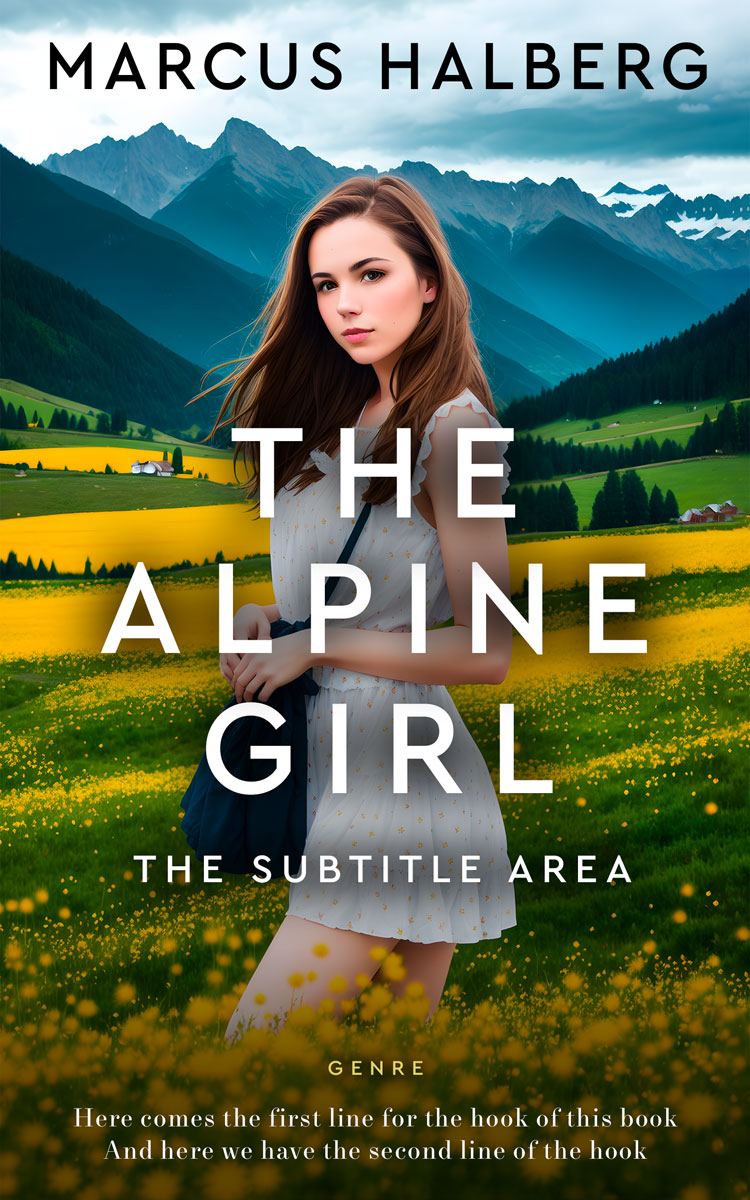 2D view of Premade Romance Book Cover - Mallard