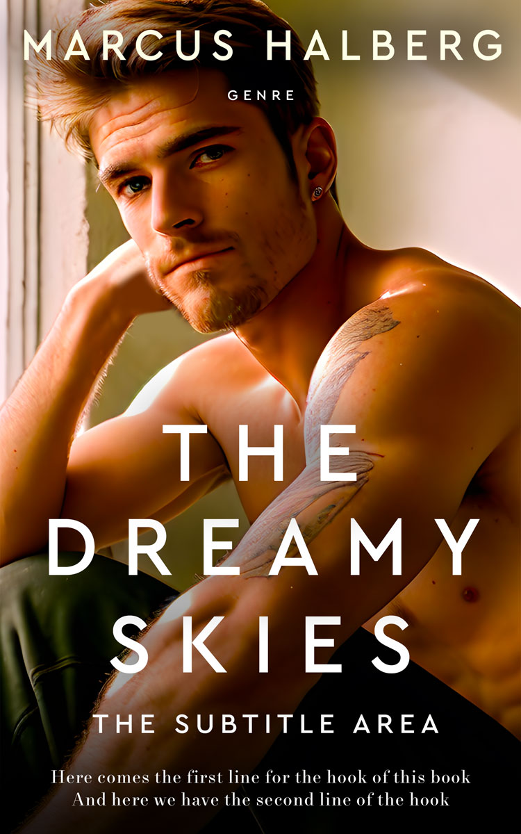 2D view of Premade Erotica Book Cover - Bronze