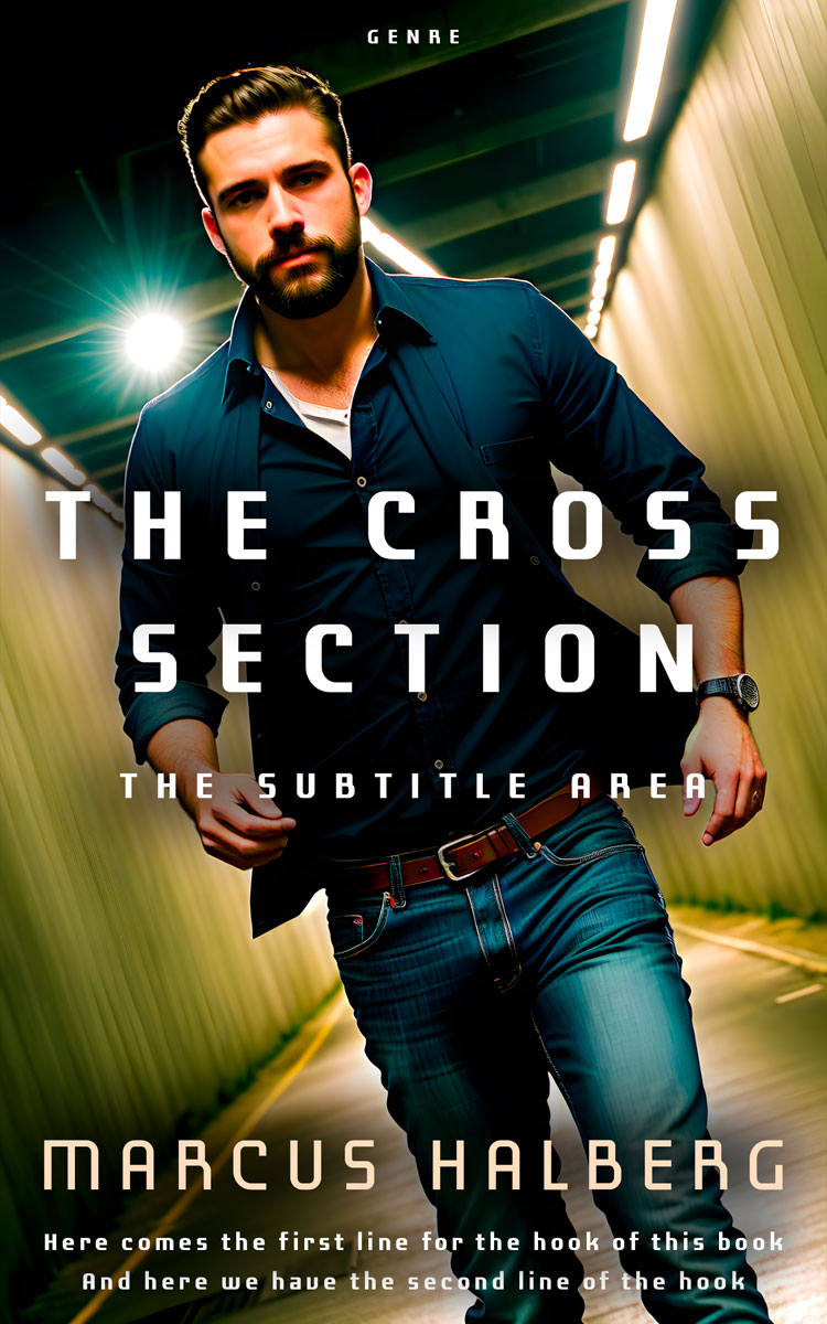 2D view of Premade Mystery & Thriller & Suspense Book Cover - Log Cabin