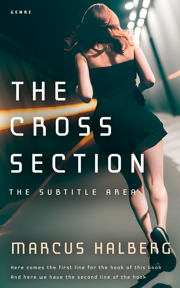 2D view of Premade Mystery & Thriller & Suspense Book Cover - Te Papa Green